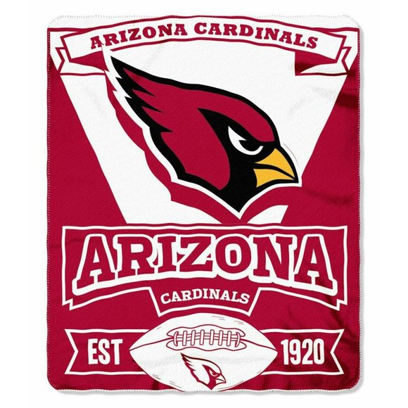 ARIZONA CARDINALS BLANKET FLEECE THROW NORTHWEST - Picture 1 of 4